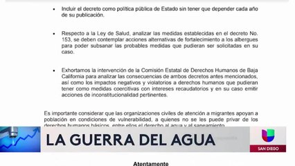 Cortan suministros de agua en albergues migrantes en la frontera y crece riesgo de contagio por COVID