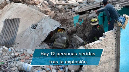 Reportan una persona muerta tras explosión y derrumbe de casa en la colonia Pensil Norte