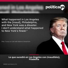 Trump amenaza con uso de fuerza militar