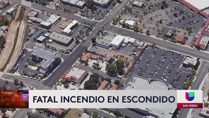 Hispano muere al quedar atrapado durante un incendio en Escondido