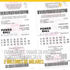 Gana el premio mayor de Powerball con los mismos numeros