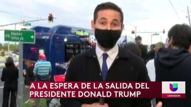 Traslado del president Trump hacia la Casa Blanca (10-05-2020)