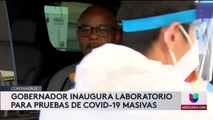 Gobernador inaugura laboratorio para pruebas de COVID-19 masivas