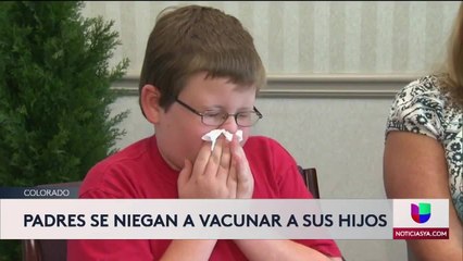 Bajo numero de vacunas infantiles en Colorado podrian desatar una epidemia