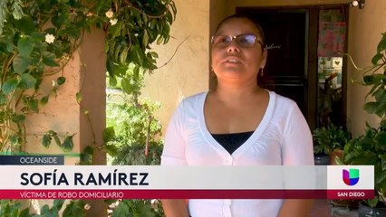 Robo en casa de Oceanside queda captado en cámara de vigilancia