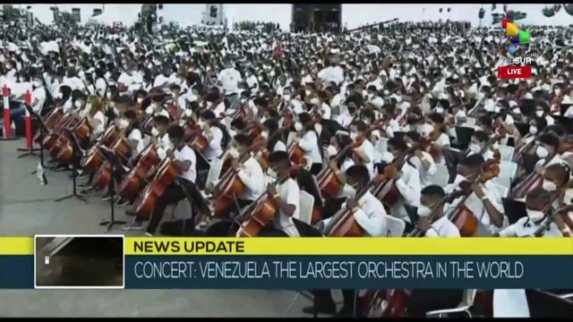 Venezuela records world record attempt with the world's largest orchestra