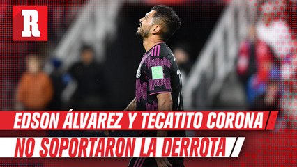 Selección Mexicana: Edson Álvarez  Tecatito Corona desconsolados tras derrota vs  EE.UU.