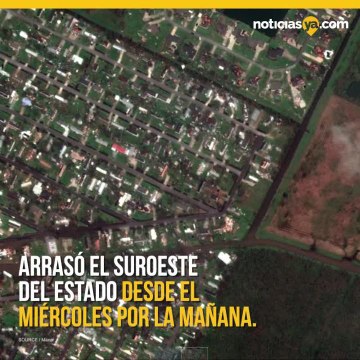 Imagenes satelitales muestran el antes y despues de Laura