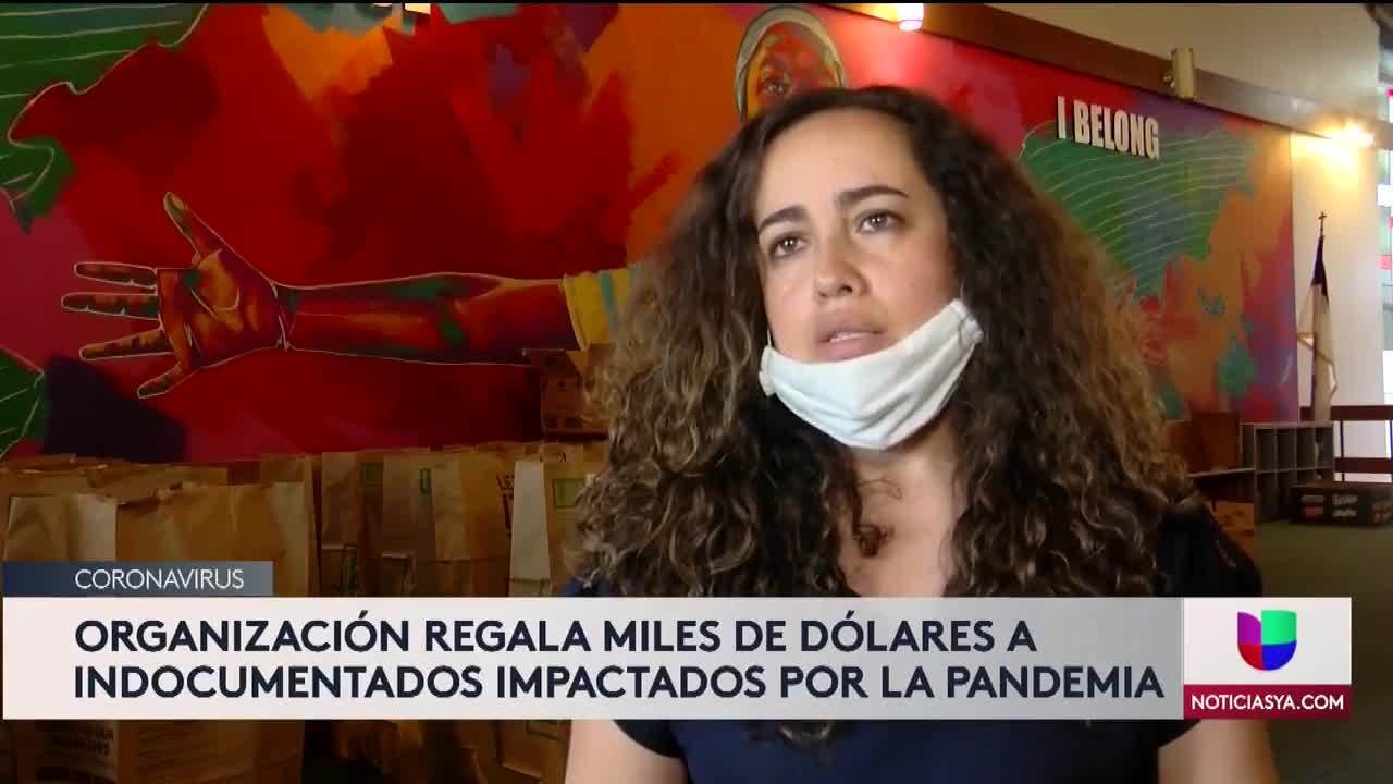 Entregan cheques de mil dólares a indocumentados durante la pandemia