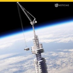 Proponen rascacielos colgante sostenido por un enorme asteroide