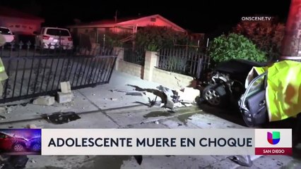 Muere adolescente en accidente vehicular