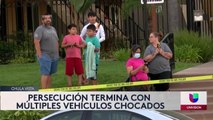 Sospechoso choca varios vehículos estacionados durante persecución en Chula Vista