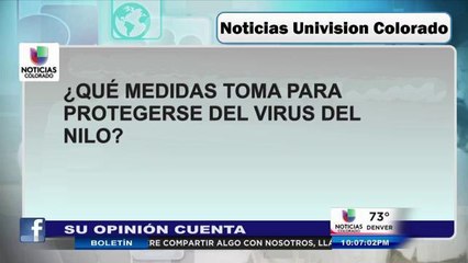 Su opinión cuenta: virus del Nilo