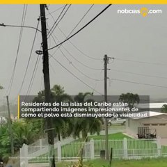 El Caribe luce apocalíptico bajo columna del polvo del Sahara
