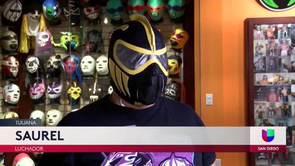 Tijuanense se dedica a fabricar cubrebocas con diseños de máscaras de lucha libre