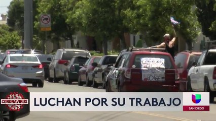 Trabajadores exigen mejores condiciones en caravana por San Diego