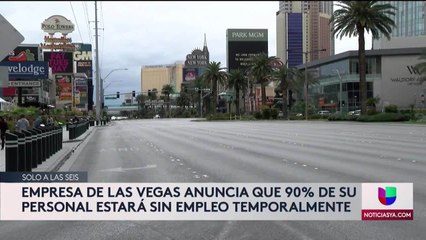 Caesar Entertaiment descansa al 90% de su personal en Las Vegas 6pm 040320 - Clip