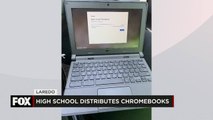 Lyndon B Johnson High School Provides Chromebooks to Students to Continue Classes