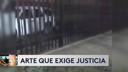 Mural refleja el uso de fuerza excesiva por la patrulla fronteriza