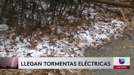 Azotan tormentas electricas al condado de San Diego