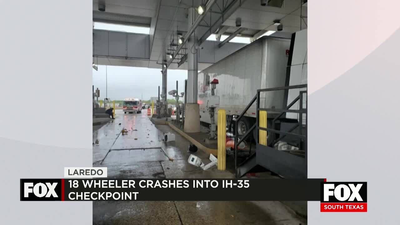 18-Wheeler Crashes into Checkpoint