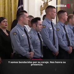 Trump condecora a heroes de tiroteo en El Paso