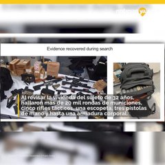 Le encuentran arsenal a empleado de UPS que amenazo con tiroteo