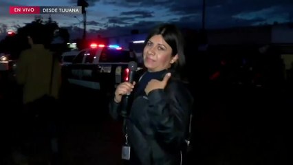 Cobertura de equipo de manifestación por feminicidios en Tijuana