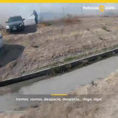 Conductores cortaron cerco y escaparon de incendio en autopista de CA