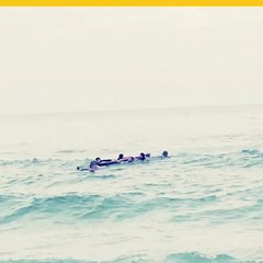 Cadena Humana en playa de Panama City