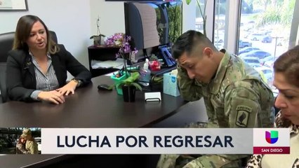 Madre militar deportada redobla esfuerzo para regresar con su familia