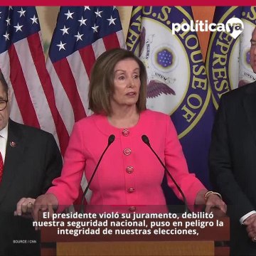 Pelosi habla del impeachment contra Trump tras anunciar fiscales