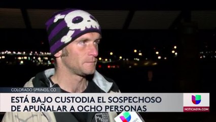 Arrestan a sospechoso de apunalar a 8 personas en Colorado