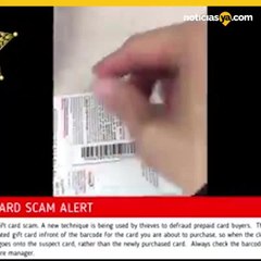 Estafa con tarjetas de regalo