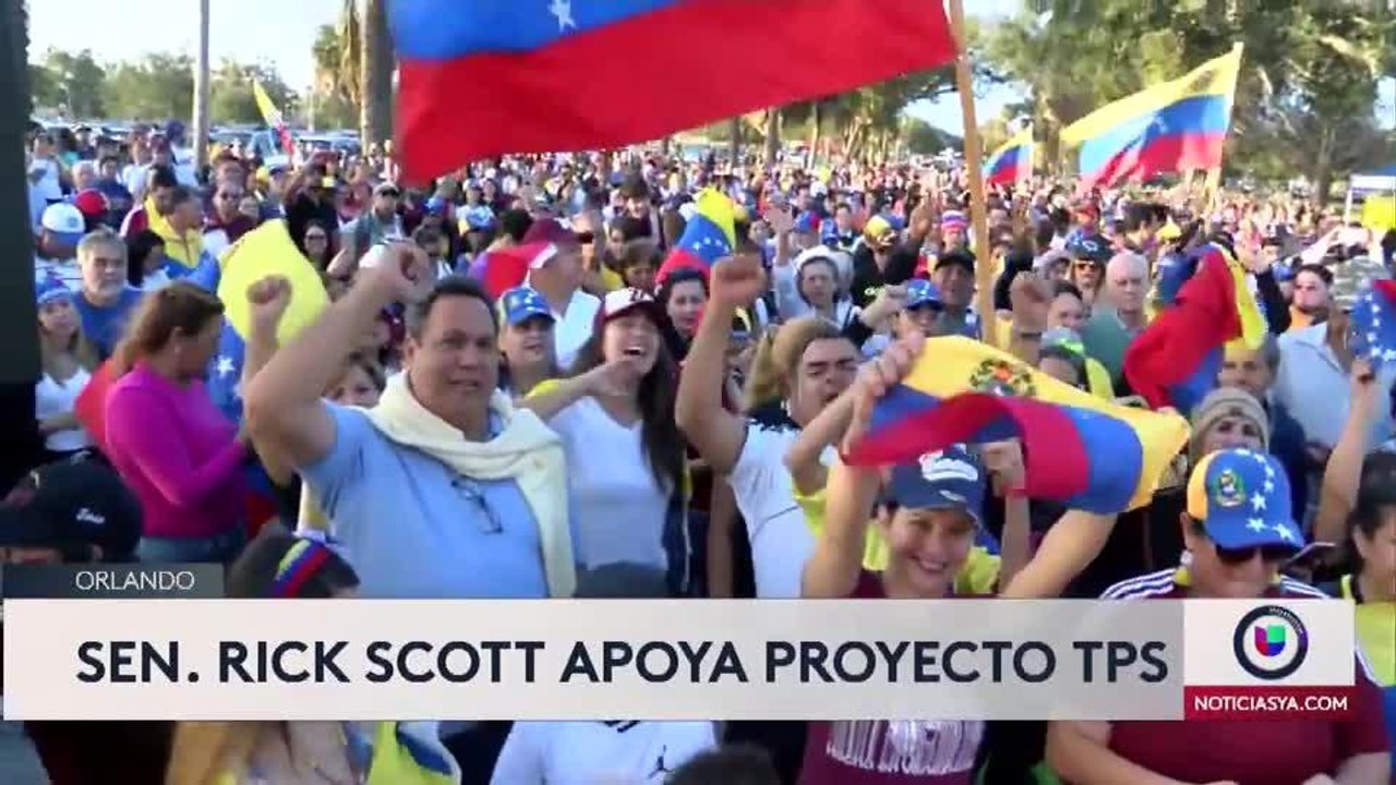Senador Rick Scott habla del TPS en Orlando