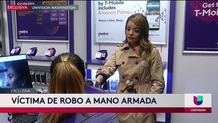 En Gaithersburg la policía está tras la pista de un hombre centroamericano acusado de robar a mano armada una tienda de celulares