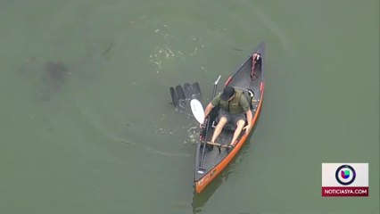 La policía de Altamonte Springs se encuentra buscando al sospechoso de un robo vehicular que se adentró en un estanque