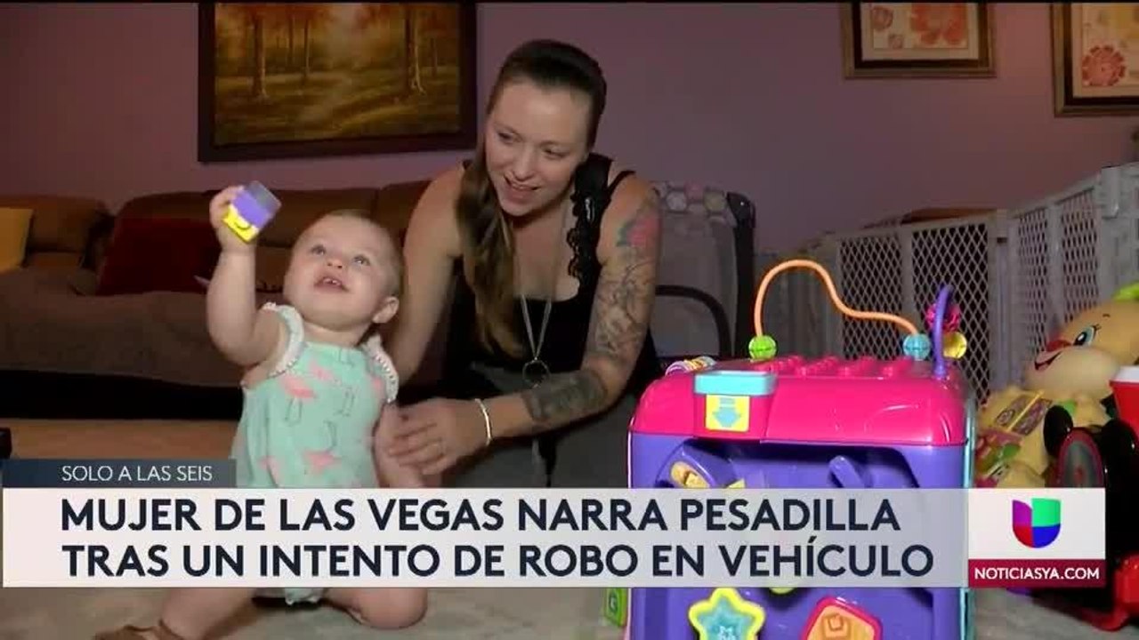 Intentó abrir el carro cuando la mujer estaba con su hijo adentro Alexander Zapata Las Vegas 6pm 090319 - Clip
