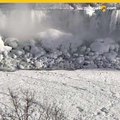 VIDEO: Hace tanto frío que las Cataratas del Niágara se congelaron