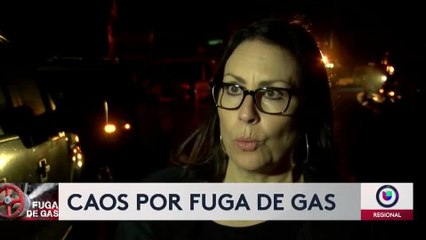 Caos por fuga de gas