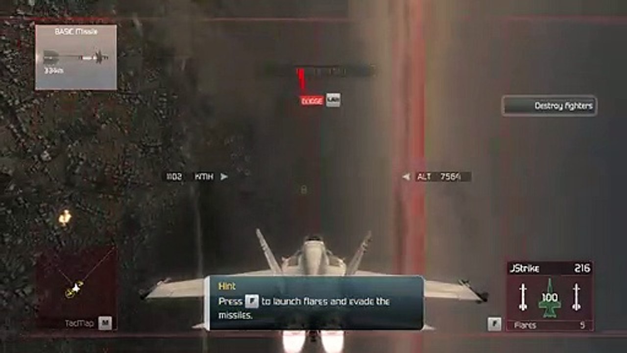 Tom Clancy's H.A.W.X  Entrenamiento Previo