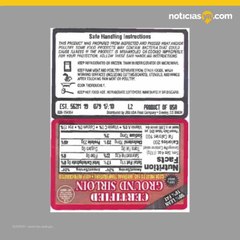 Más de 40 mil lb de carne molida retiradas por materiales extraños