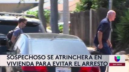 Arrestan a hombre tras atrincherarse más de 6 horas en comunidad de San Diego