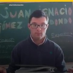 Joven con síndrome de Down graba video para pedir trabajo
