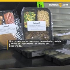 Iniciativa en escuela da alimentos a alumnos para llevar a casa.mp4