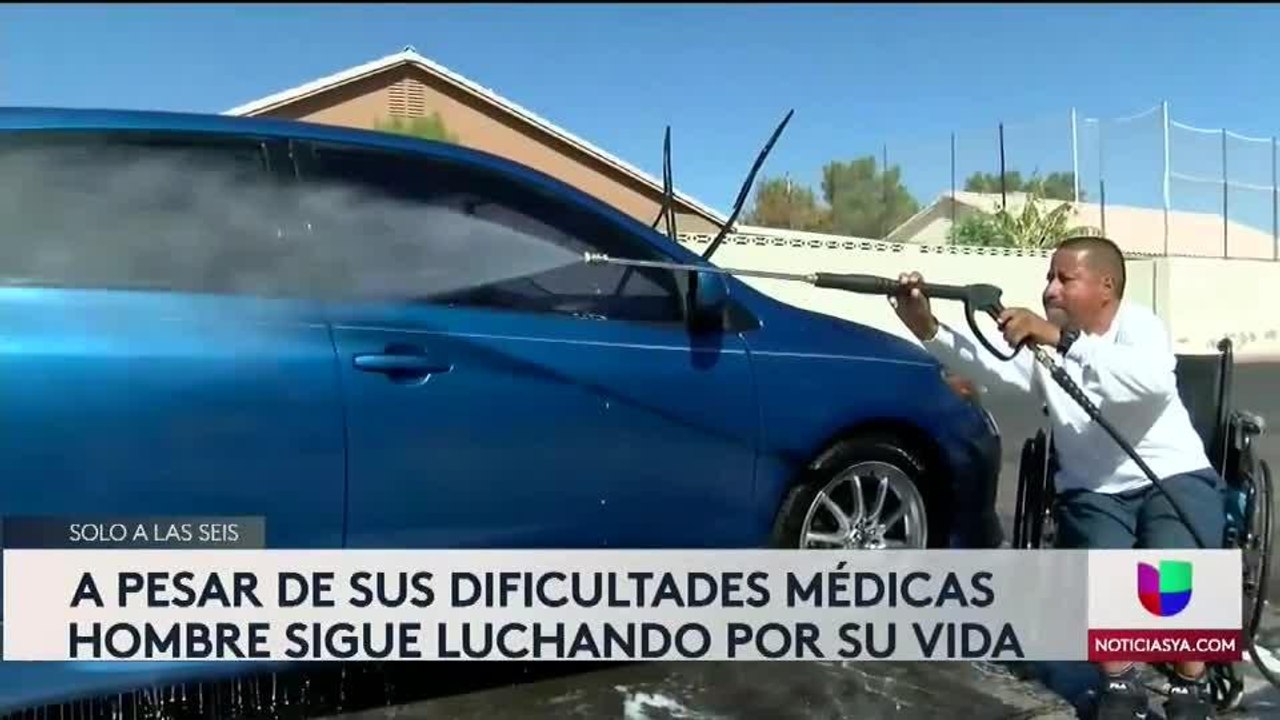 Persona con discapacidad lucha cada día por sus sueños Alex Zapata Nevada 6pm 083019 - Clip