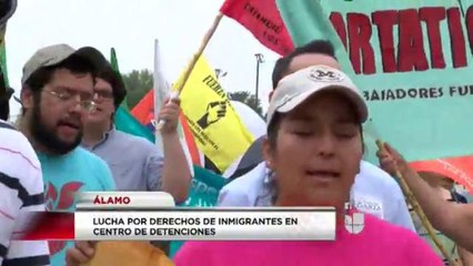 Luchan por derechos de inmigrantes en centro de detenciones