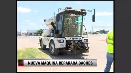 Máquina para reparar baches
