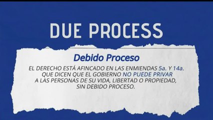 “Aprende Ya" - “Due Process of Law”