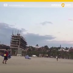 Chocan paracaídas y turista muere